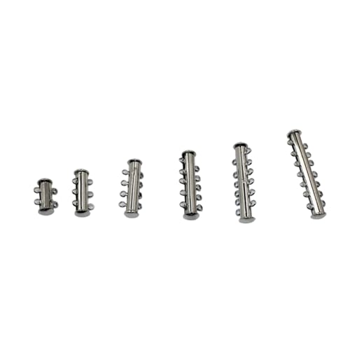 Gadpiparty 10 Stück Teiliges DIY Schmuckzubehör mit Magnetischen Mehrfach Röhrchenverschluss für Halsketten und Armbänder Perlenverschlüsse für Individuelle Schmuckherstellung von Gadpiparty