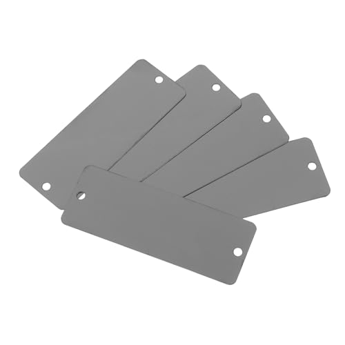 Gadpiparty 10 Stück Teiliges Edelstahl Namensschild mit Löchern Verschleißfest Gravurblanko Metall Typenschilder für Industrie Outdoor DIY Beschilderung Gadpiparty 10 Stück Teiliges Edelstahl Namensschild mit Löchern Verschleißfest Gravurblanko Metall Typenschilder für Industrie Outdoor DIY Beschilderung von Gadpiparty