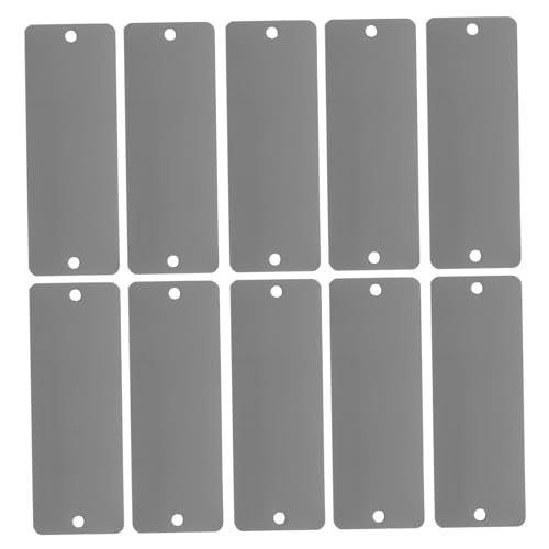 Gadpiparty 10 Stück Teiliges Edelstahl Namensschilder mit Löchern Verschleißfest und Gravierbar Magnetische Türplatten für Industrie Büro Spülmaschinen Geeignet DIY Personalisierbar Gadpiparty 10 Stück Teiliges Edelstahl Namensschilder mit Löchern Verschleißfest und Gravierbar Magnetische Türplatten für Industrie Büro Spülmaschinen Geeignet DIY Personalisierbar von Gadpiparty