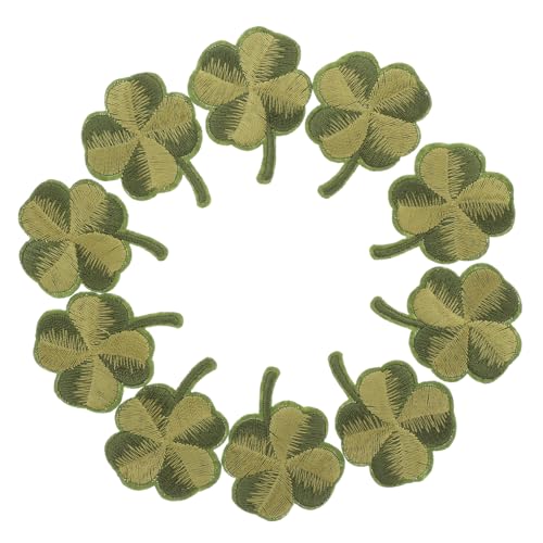 Gadpiparty 10 Stück Teiliges Grüne Aufbügler aus Strapazierfähigem Rayon Kleeblatt Stickerei Vielseitig für Kleidung und Rucksäcke Einfach zu Befestigen per Bügeln oder Nähen Dekorative DIY Gadpiparty 10 Stück Teiliges Grüne Aufbügler aus Strapazierfähigem Rayon Kleeblatt Stickerei Vielseitig für Kleidung und Rucksäcke Einfach zu Befestigen per Bügeln oder Nähen Dekorative DIY von Gadpiparty