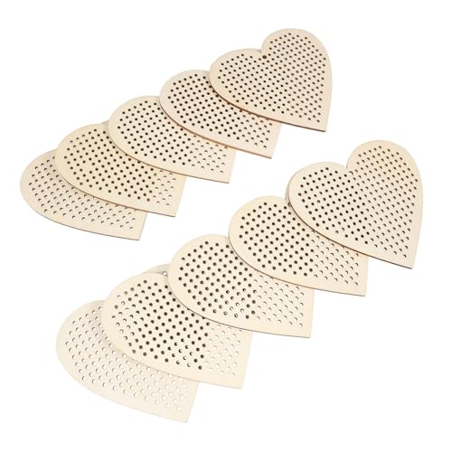 Gadpiparty 10 Stück Teiliges Herzförmige Holzanhänger zum Basteln Unbehandelte DIY Holzstücke für Kreuzstich Handbemalung Romantische Hochzeits und Wohnkultur Dekorationen Gadpiparty 10 Stück Teiliges Herzförmige Holzanhänger zum Basteln Unbehandelte DIY Holzstücke für Kreuzstich Handbemalung Romantische Hochzeits und Wohnkultur Dekorationen von Gadpiparty
