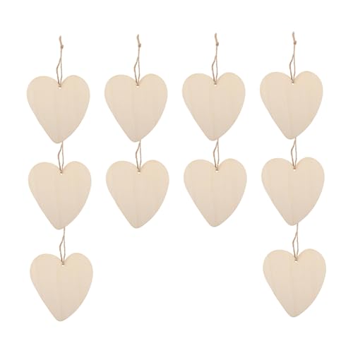Gadpiparty 10 Stück Teiliges Herzförmiges Holzscheiben zum Basteln Beidseitig Bemalbar für Anhänger Naturbelassenes DIY Zubehör für Kreative Valentinstagsdeko und Handwerksprojekte Gadpiparty 10 Stück Teiliges Herzförmiges Holzscheiben zum Basteln Beidseitig Bemalbar für Anhänger Naturbelassenes DIY Zubehör für Kreative Valentinstagsdeko und Handwerksprojekte von Gadpiparty