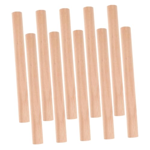 Gadpiparty 10 Stück Teiliges Holz Dübelset Glatte Bastelstäbe aus Naturholz für DIY Dekoration Handwerksprojekte Eltern Unterhaltung und Kreative Bastelarbeiten von Gadpiparty