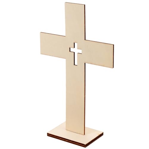 Gadpiparty 10 Stück Teiliges Holz Kreuz Dekorative Holzfiguren für Tischdekoration und Bastelprojekte für Religiöse Anlässe und Hochwertiges Design Gadpiparty 10 Stück Teiliges Holz Kreuz Dekorative Holzfiguren für Tischdekoration und Bastelprojekte für Religiöse Anlässe und Hochwertiges Design von Gadpiparty