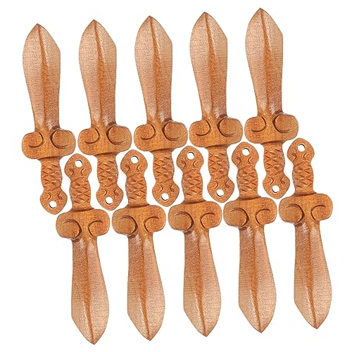 Gadpiparty 10 Stück Teiliges Holzschwert Dekoration für Zuhause Handgefertigte Ornamente für Schreibtisch und Fensterdekoration für DIY Projekte und Gadpiparty 10 Stück Teiliges Holzschwert Dekoration für Zuhause Handgefertigte Ornamente für Schreibtisch und Fensterdekoration für DIY Projekte und von Gadpiparty