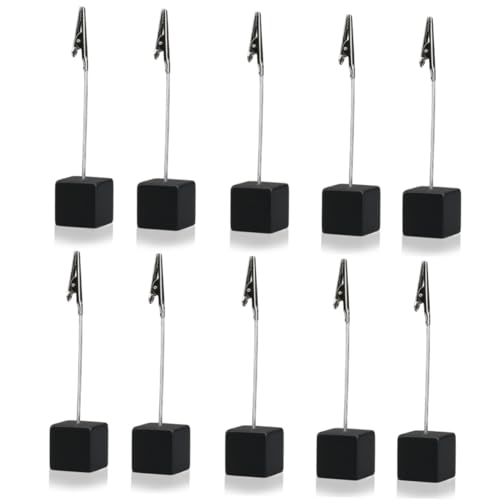 Gadpiparty 10 Stück Teiliges Memo Clip mit Würfelförmiger Basis Schwarzer Edelstahl Klammer Vielseitiger Fotohalter und Zettelhalter für Schreibtisch Büro Zuhause und Stabil Gadpiparty 10 Stück Teiliges Memo Clip mit Würfelförmiger Basis Schwarzer Edelstahl Klammer Vielseitiger Fotohalter und Zettelhalter für Schreibtisch Büro Zuhause und Stabil von Gadpiparty