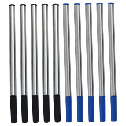 Gadpiparty 10 Stück Teiliges Metall Gel Mine Ersatzminen für Kugelschreiber Glattes Schreiben Kompatibel mit Meisten Gelstiften Langlebig und Robust für Büro Schule und Kreatives Journaling von Gadpiparty