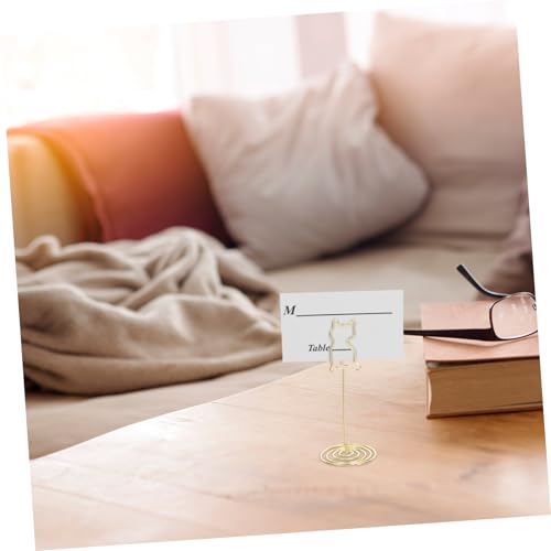 Gadpiparty 10 Stück Teiliges Metall Notizhalter Clip Starker Klammer Kraft Vielseitig Wiederverwendbar Für Büro Schreibtisch Visitenkarten Memo Kartenhalter von Gadpiparty