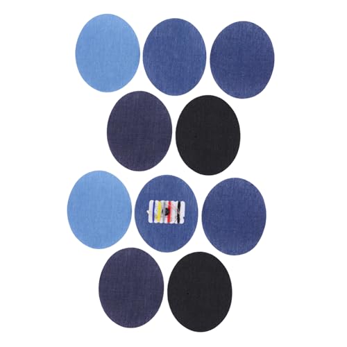 Gadpiparty 10 Stück Teiliges Ovale Jeans Flicken aus Dickem Denim zum Aufbügeln und Nähen Nähset Strapazierfähig Weich für Reparatur und Dekoration von Jeans Jacken und Kleidung Gadpiparty 10 Stück Teiliges Ovale Jeans Flicken aus Dickem Denim zum Aufbügeln und Nähen Nähset Strapazierfähig Weich für Reparatur und Dekoration von Jeans Jacken und Kleidung von Gadpiparty