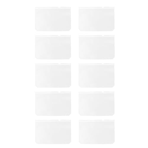 Gadpiparty 10 Stück Teiliges PVC Dokumententaschen Transparente Reißverschlussbeutel für Büro Schule und Reisen Langlebig Aufbewahrung von Dateien und Quittungen von Gadpiparty