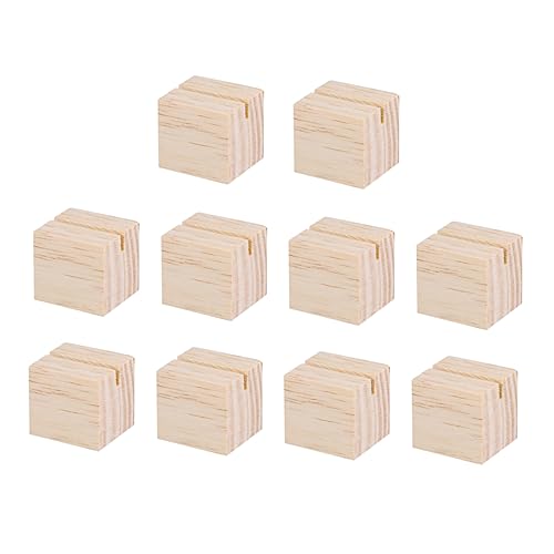 Gadpiparty 10 Stück Teiliges Quadratischer Holz Fotohalter Memo Clips mit Stabilem Sockel Vielseitig Einsetzbar als Namens und Notizhalter für Büro Hochzeit Party und Wohnraumdekoration Gadpiparty 10 Stück Teiliges Quadratischer Holz Fotohalter Memo Clips mit Stabilem Sockel Vielseitig Einsetzbar als Namens und Notizhalter für Büro Hochzeit Party und Wohnraumdekoration von Gadpiparty