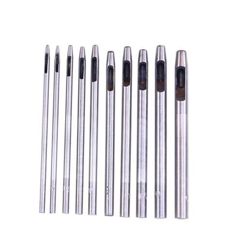 Gadpiparty 10 Stück Teiliges Rundloch Stanzwerkzeug set Lederhandwerk Puncher für Gürtel Uhrenarmbänder Taschen Robust und Langlebig für DIY Lederarbeiten Gadpiparty 10 Stück Teiliges Rundloch Stanzwerkzeug set Lederhandwerk Puncher für Gürtel Uhrenarmbänder Taschen Robust und Langlebig für DIY Lederarbeiten von Gadpiparty