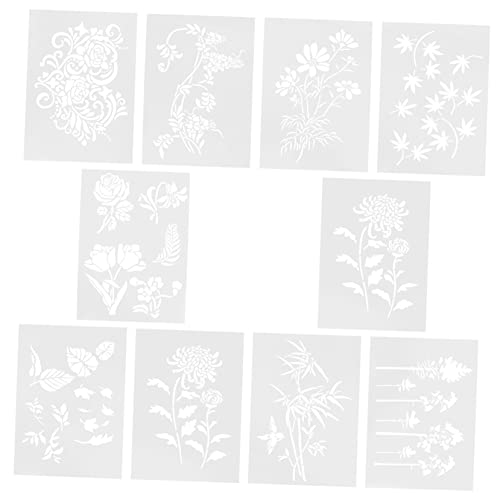 Gadpiparty 10 Stück Teiliges Schablonen Kreative Hohle Malvorlagen Wiederverwendbare Diy Schablonen für Erwachsene Präzise Blattmuster für Wandgestaltung und Bastelprojekte Gadpiparty 10 Stück Teiliges Schablonen Kreative Hohle Malvorlagen Wiederverwendbare Diy Schablonen für Erwachsene Präzise Blattmuster für Wandgestaltung und Bastelprojekte von Gadpiparty