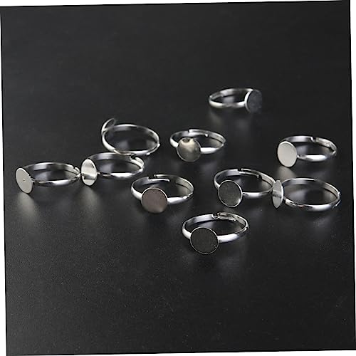 Gadpiparty 10 Stück Teiliges Silberfarbenes Verstellbares Ringrohling für Schmuckherstellung DIY Schmuckringe Basteln Modischer Charm Ring Zubehör Einfach Anzupassen Gadpiparty 10 Stück Teiliges Silberfarbenes Verstellbares Ringrohling für Schmuckherstellung DIY Schmuckringe Basteln Modischer Charm Ring Zubehör Einfach Anzupassen von Gadpiparty