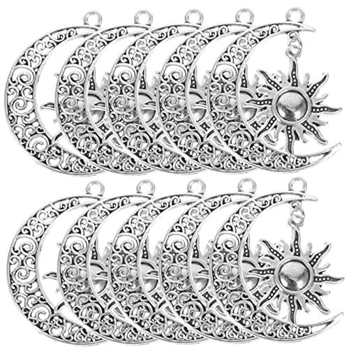Gadpiparty 10 Stück Teiliges Sonne Mond Anhänger Langlebiger Legierung Verarbeitung Stabile Charms für Halsketten und Schmuckherstellung für Diy Schmuckzubehör Gadpiparty 10 Stück Teiliges Sonne Mond Anhänger Langlebiger Legierung Verarbeitung Stabile Charms für Halsketten und Schmuckherstellung für Diy Schmuckzubehör von Gadpiparty