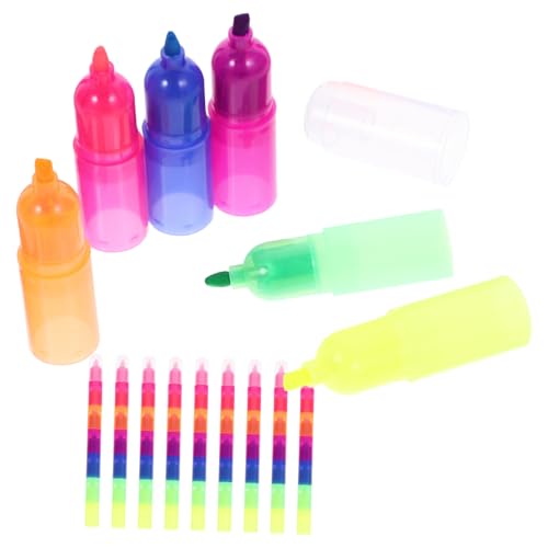 Gadpiparty 10 Stück Teiliges Stapelbare Highlighter Marker für Künstler Fluoreszierende Buntstifte für Notizen und Kreative Projekte Gadpiparty 10 Stück Teiliges Stapelbare Highlighter Marker für Künstler Fluoreszierende Buntstifte für Notizen und Kreative Projekte von Gadpiparty