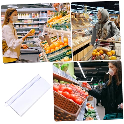 Gadpiparty 10 Stück Teiliges Transparente Kunststoff Preisschildhalter Flexibler Schlitz Praktische Etikettenhalter für Supermarktregale Einzelhandel Warenpräsentation Gadpiparty 10 Stück Teiliges Transparente Kunststoff Preisschildhalter Flexibler Schlitz Praktische Etikettenhalter für Supermarktregale Einzelhandel Warenpräsentation von Gadpiparty