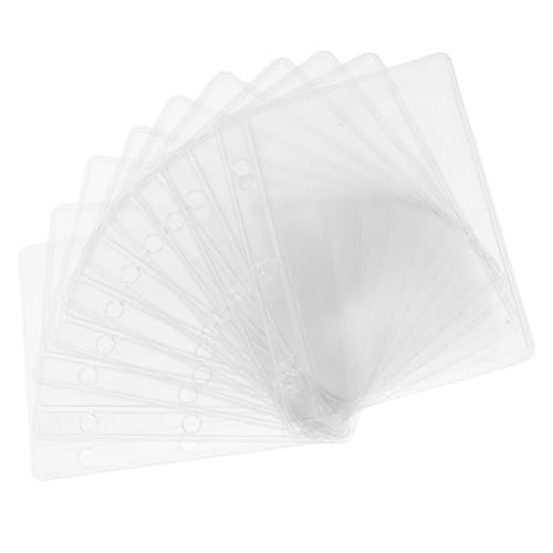 Gadpiparty 10 Stück Teiliges Transparenter Budget Binder Taschen Ersetzbare Einlagen für Mini Ordner Praktische PVC Hüllen für Notizen Visitenkarten und für Budget Planung und Organisation von Gadpiparty