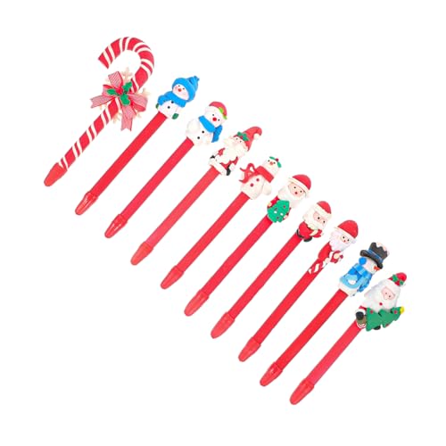 Gadpiparty 10 Stück Teiliges Weihnachts Kugelschreiber aus Polymer Clay Leichte Bruchsichere Stifte mit Festlichem Design als Schüler Schreibwaren und Bunte Cartoon Motive Praktische Gadpiparty 10 Stück Teiliges Weihnachts Kugelschreiber aus Polymer Clay Leichte Bruchsichere Stifte mit Festlichem Design als Schüler Schreibwaren und Bunte Cartoon Motive Praktische von Gadpiparty