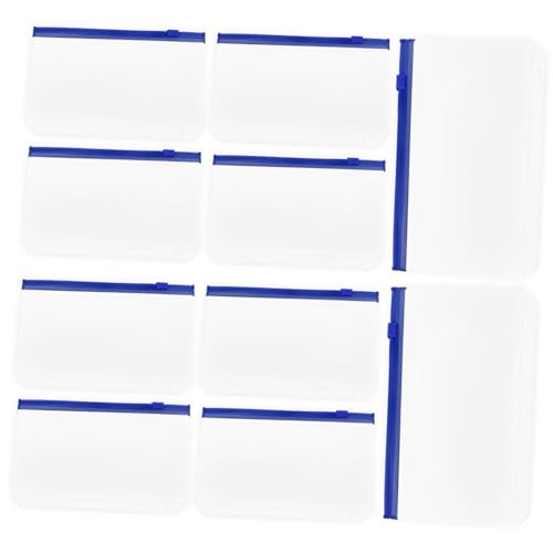 Gadpiparty 10 Stück Teiliges Zipper Ordner aus PVC Bunte Reißverschlusstaschen für Lose Dokumente und Organisation für Büro Schule und Reisen von Gadpiparty