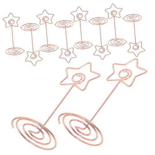 Gadpiparty 10 Stück Tischkartenhalter Fünf zackiger Stern Metall Kartenclips Roségold für Hochzeit Party Speisekarte und Tischdekoration Gadpiparty 10 Stück Tischkartenhalter Fünf zackiger Stern Metall Kartenclips Roségold für Hochzeit Party Speisekarte und Tischdekoration von Gadpiparty