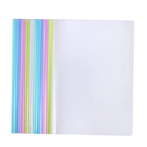 Gadpiparty 10 Stück Transparente Pack Schiebeordner mit Halter für Dokumente Praktische Sammelmappe für Schule und Büro Rutschfeste Klemme Flexibel und Leicht von Gadpiparty