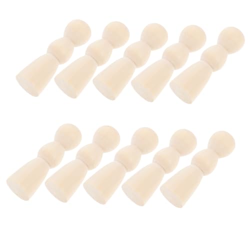 Gadpiparty 10 Stück Unbemalte Holzfiguren DIY Peg Dolls Naturholz für Kreative Bastelprojekte zum Bemalen und Dekorieren für Erwachsene Kunsthandwerk für Kinderzimmer Bastelideen Gadpiparty 10 Stück Unbemalte Holzfiguren DIY Peg Dolls Naturholz für Kreative Bastelprojekte zum Bemalen und Dekorieren für Erwachsene Kunsthandwerk für Kinderzimmer Bastelideen von Gadpiparty