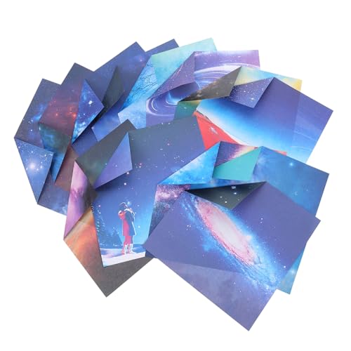 Gadpiparty 100 Blatt Doppelseitiges Origami Papier Leuchtenden Farben für Diy Bastelprojekte für Erwachsene Scrapbooking und Handarbeiten von Gadpiparty