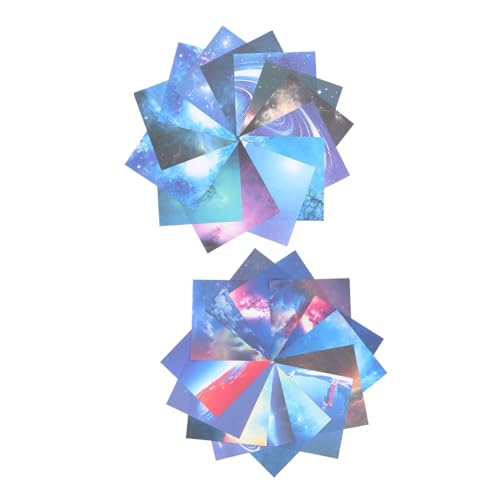 Gadpiparty 100 Blatt Doppelseitiges Origami Papier Quadratisches Bastelpapier Farbenfrohes DIY Papier für Projekte für Interaktion Handarbeitsunterlage von Gadpiparty