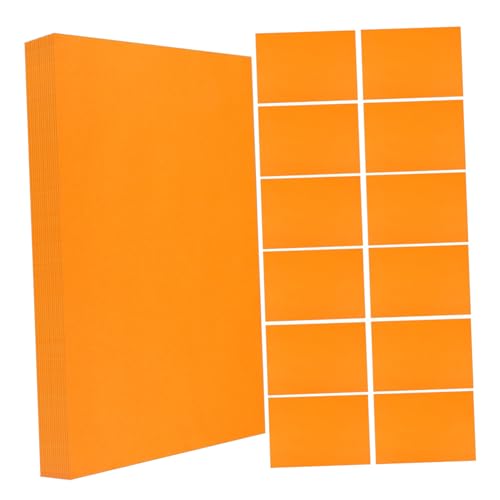 Gadpiparty 100 Blatt Farbdruckpapier Papier Bemalen Farbiges Papier Musterpapier Dickeres Faltpapier Origami Papier Selber Machen Dickes Druckerpapier Buntes Faltpapier Orange von Gadpiparty