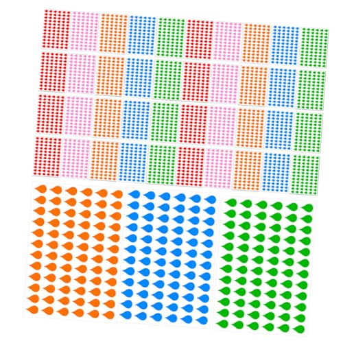 Gadpiparty 100 Blatt Index-tab Aufkleber aus Kupferdruckpapier Wasserresistente Beschreibbare Tropfenform Sticker in Farben Dekorative Organizer Labels für Planer Notizbücher und Scrapbooking von Gadpiparty