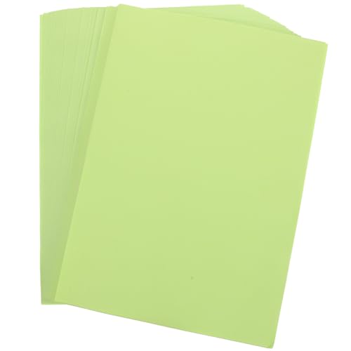 Gadpiparty 100 Blatt Origami falten Zeichenpapier Baupapier verschiedene Farben Malmaterial Sammelalbum Bastelbedarf aus Papier Malenpapier Farbdruckpapier farbiges Druckpapier Hellgrün von Gadpiparty
