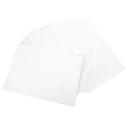 Gadpiparty 100 Blatt Selbstklebendes Druckpapier Klebrig Allzwecketiketten Aufkleberpapier Druckbar Druckerpapier Pergamentpapier Glänzend Selbstklebendes Thermopapier Weiß von Gadpiparty
