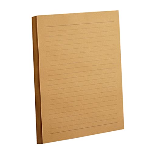 Gadpiparty 100 Blatt Vintage Kraftbriefpapier Hochwertiges Schreibpapier für Persönliche Nachrichten Handgeschriebenes Design für Bürobedarf und Bastelprojekte von Gadpiparty