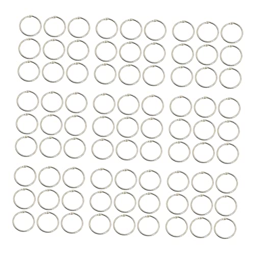 Gadpiparty 100 Stück Binder Ringe Flexible Buchringe für Notizbücher Scrapbooks und Wiederverwendbare Ringbinder für Schule Büro und Zuhause Praktische Buchbinderinge für Bedarf von Gadpiparty
