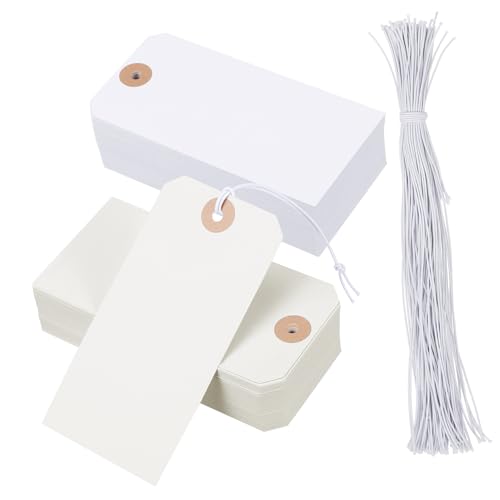 Gadpiparty 100 Stück Blanko Preisetiketten Kleideretiketten Gepäckanhänger Hängende mit Schnüren Vielseitig Einsetzbar für Organisation und Beschriftung Einzelhandel und Büro Gadpiparty 100 Stück Blanko Preisetiketten Kleideretiketten Gepäckanhänger Hängende mit Schnüren Vielseitig Einsetzbar für Organisation und Beschriftung Einzelhandel und Büro von Gadpiparty