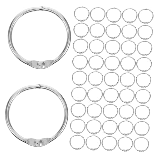 Gadpiparty 100 Stück Buchringe Metalllose Ringe für Diy Notizbuch Ringbuch Ringe für Karteikarten Innenmaß Außenmaß Stabil und Langlebig von Gadpiparty