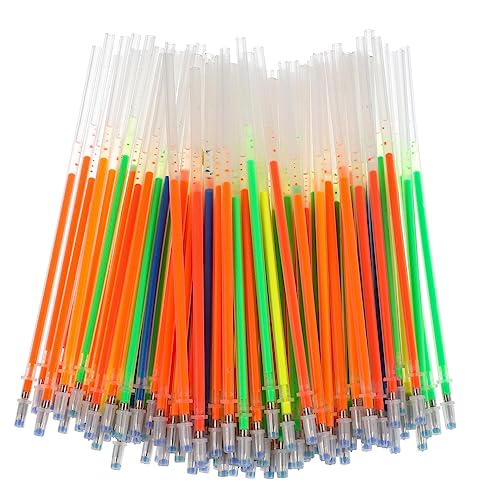 Gadpiparty 100 Stück Bunte Gelstift Nachfüllminen für Kreative Schreibwaren Hochwertige für Studenten und Bürobedarf Praktische Nachfüllungen für Textmarker und Kugelschreiber von Gadpiparty
