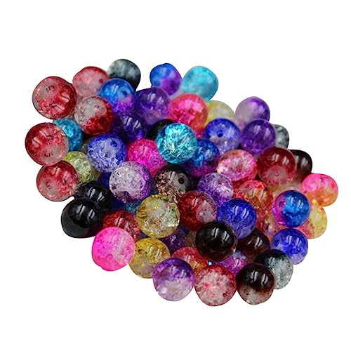 Gadpiparty 100 Stück Bunte Glasperlen Set Diy Handgefertigte Schmuckperlen für Armbänder Dekoration und Bastelprojekte Zufällige Farben Hochwertige Handwerkskunst Zufällige von Gadpiparty