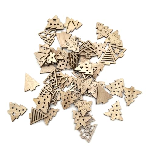 Gadpiparty 100 Stück DIY Holzanhänger in Baumform Naturfarbene Holzschnitte für Weihnachtsdeko Basteln Langlebige Holzscheiben für Heimdekor Party Schmuck Vielseitige Holzverzierungen Gadpiparty 100 Stück DIY Holzanhänger in Baumform Naturfarbene Holzschnitte für Weihnachtsdeko Basteln Langlebige Holzscheiben für Heimdekor Party Schmuck Vielseitige Holzverzierungen von Gadpiparty