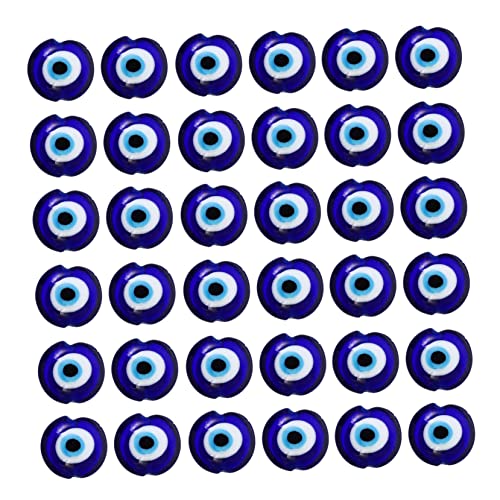 Gadpiparty 100 Stück Fake Eye Perlen Türkisches Blaues Auge Schmuckzubehör für DIY und Armbänder Langlebige Glasperlen Vielseitig Einsetzbar für Schmuckgestaltung von Gadpiparty