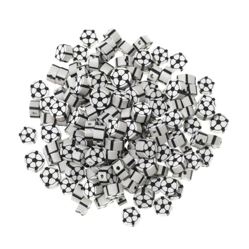 Gadpiparty 100 Stück Fußball-Perlenmaterial bunt Perlen für Schmuckhersteller Bausatz bastelzeug bastel materialien Fußballperlen Fußballanhänger für die Schmuckherstellung Polymer-Ton Gadpiparty 100 Stück Fußball-Perlenmaterial bunt Perlen für Schmuckhersteller Bausatz bastelzeug bastel materialien Fußballperlen Fußballanhänger für die Schmuckherstellung Polymer-Ton von Gadpiparty