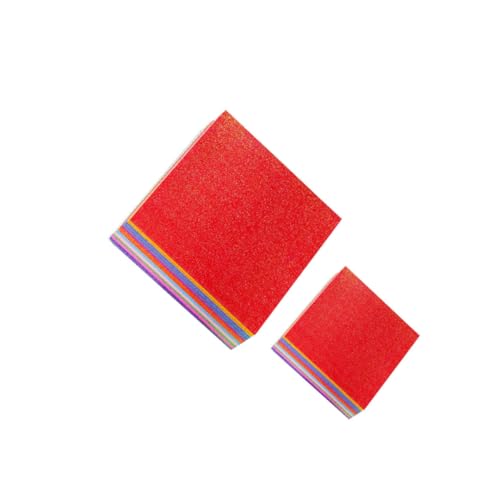 Gadpiparty 100 Stück Glitzerndes Origami Papier Doppelseitiges Bastelpapier Farben für Diy Projekte und Erwachsene für Bastelarbeiten von Gadpiparty