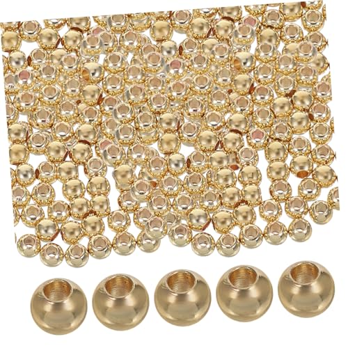 Gadpiparty 100 Stück Gold Perlen Vergoldet Glatt Schmuckperlen für Ohrring Armband Halskette DIY Basteln Hautfreundlich Hautverträglich Gadpiparty 100 Stück Gold Perlen Vergoldet Glatt Schmuckperlen für Ohrring Armband Halskette DIY Basteln Hautfreundlich Hautverträglich von Gadpiparty