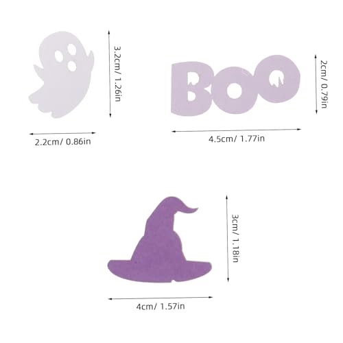 Gadpiparty 100 Stück Halloween Konfetti und Hexenhut Party Requisiten für Halloween Feiern Spukige für Jede Feierlichkeit zum Werfen und Dekorieren von Gadpiparty