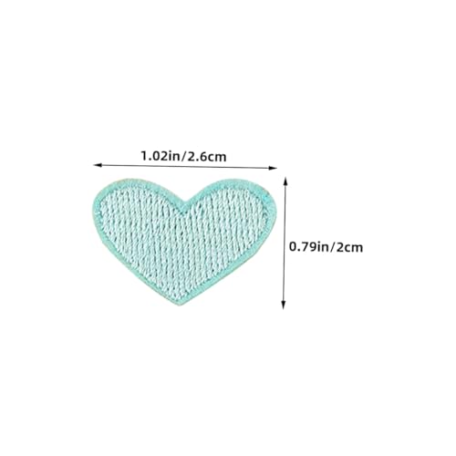Gadpiparty 100 Stück Herzförmige Bestickte Bügel Nähbare Flicken für Kleidung Rucksäcke Schuhe DIY Reparatur und Verzierung Mädchen Applikationen von Gadpiparty
