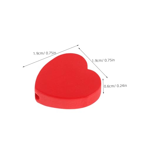 Gadpiparty 100 Stück Herzförmige Holzperlen Rote Spacer Perlen Zum Auffädeln Für DIY Schmuck Armbänder Halsketten Valentinstag Basteln Zubehör Gadpiparty 100 Stück Herzförmige Holzperlen Rote Spacer Perlen Zum Auffädeln Für DIY Schmuck Armbänder Halsketten Valentinstag Basteln Zubehör von Gadpiparty