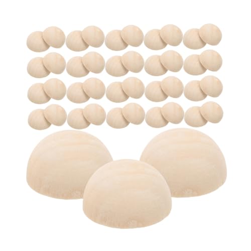 Gadpiparty 100 Stück Hölzerne dekorative Kugel Bälle basteln halbkugelig runden halbe Bastelbälle Bastelkugeln aus Holz natürliche unbehandelte Holzperlen unvollendete halbe Bastelperlen Gadpiparty 100 Stück Hölzerne dekorative Kugel Bälle basteln halbkugelig runden halbe Bastelbälle Bastelkugeln aus Holz natürliche unbehandelte Holzperlen unvollendete halbe Bastelperlen von Gadpiparty