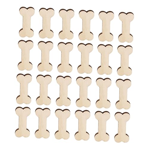 Gadpiparty 100 Stück Holz-dog-bone-deko Unbehandelte Holzstücke für Bastelprojekte Naturholz DIY Hundeknochen Anhänger Schmuck Anhänger Zubehör Beige Gadpiparty 100 Stück Holz-dog-bone-deko Unbehandelte Holzstücke für Bastelprojekte Naturholz DIY Hundeknochen Anhänger Schmuck Anhänger Zubehör Beige von Gadpiparty