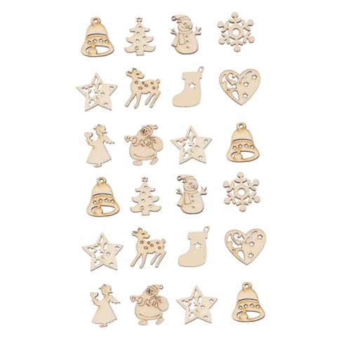 Gadpiparty 100 Stück Holzscheiben zum Basteln Unbehandelte Runde Holz Chips Mittlere Stabile Weihnachts Dekorationen für DIY Anhänger Langlebige Holzrohlinge für Kreative Weihnachtsprojekte von Gadpiparty